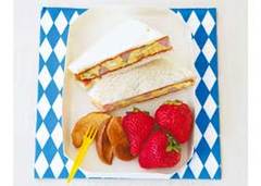 オムレツサンドイッチ弁当のレシピ