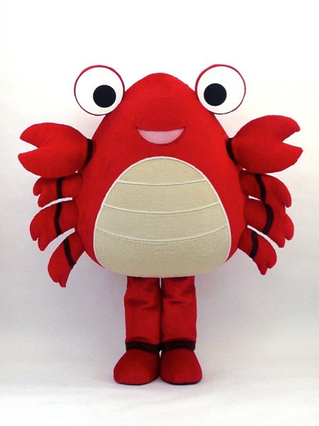 KIGURUMI.BIZが製作した岩手県宮古市の「毛ガニ君」の着ぐるみ