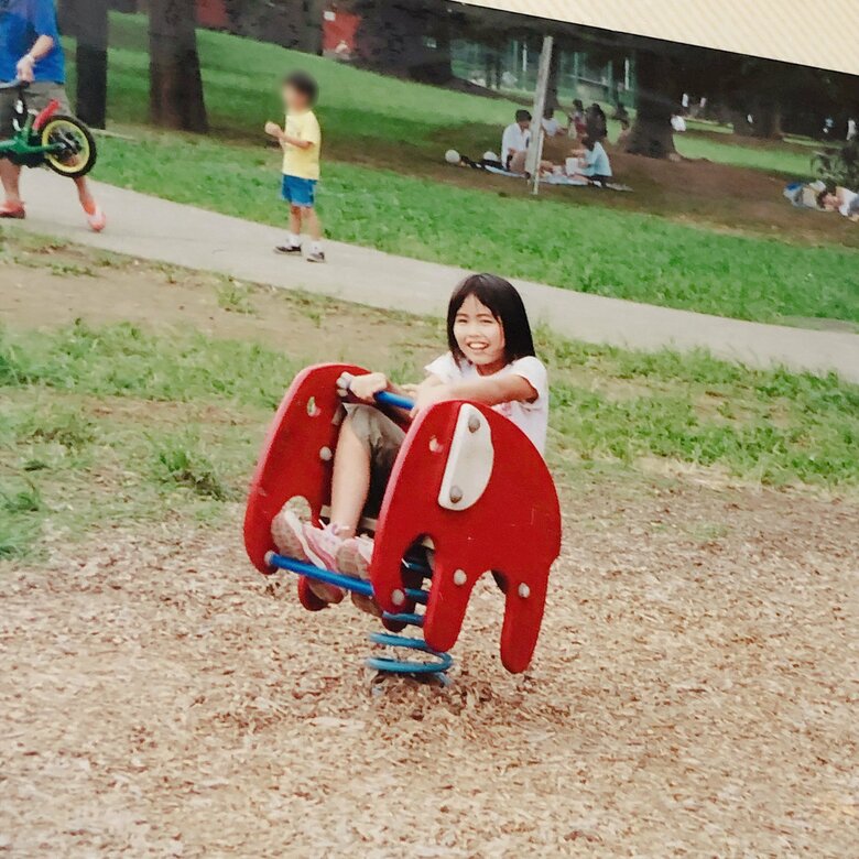 小学生のころ。砧公園へ