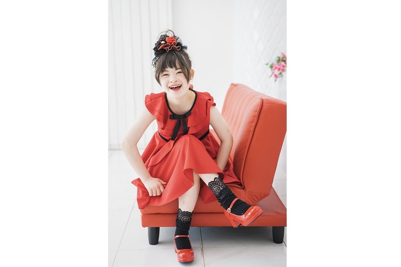 「リトルカムデン」の洋服を来て撮影したときのもの