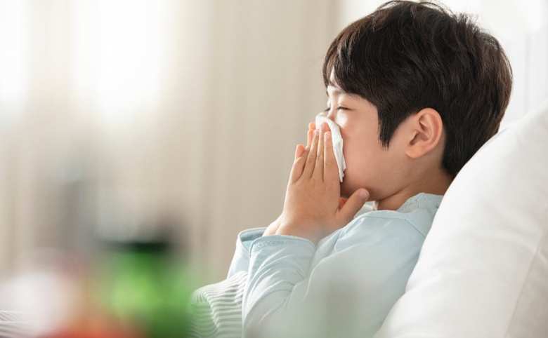 子どもの花粉症のイメージ