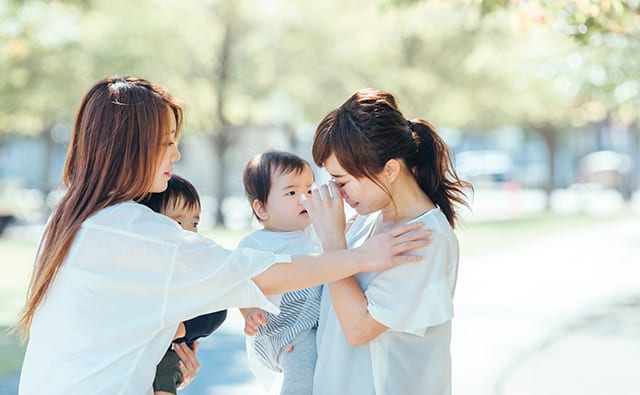 落ち込みママ友のイメージ