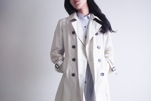 ジオメトリック柄のコーディネート例