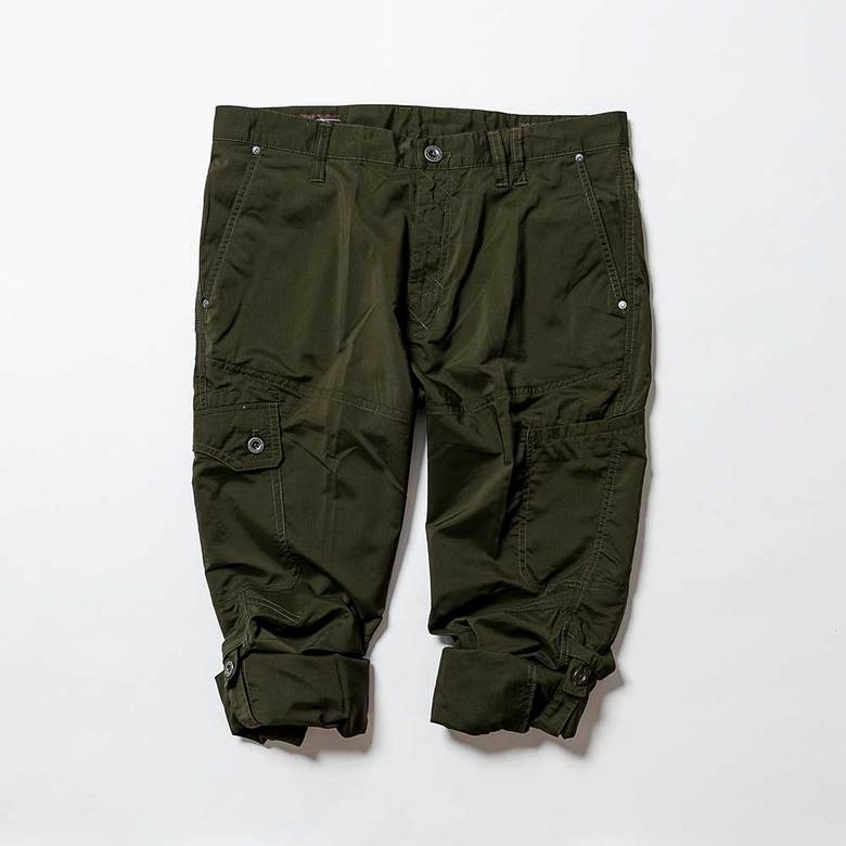 ワークマン エアロストレッチカーゴパンツ ロールアップ