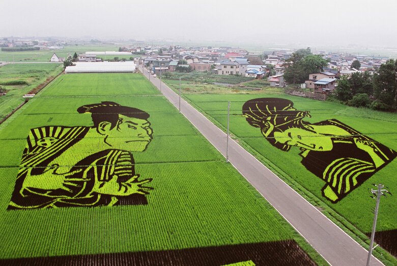 平成17年の作品「写楽と歌麿」。迫力ある出来栄え（来場者数：約13万人）