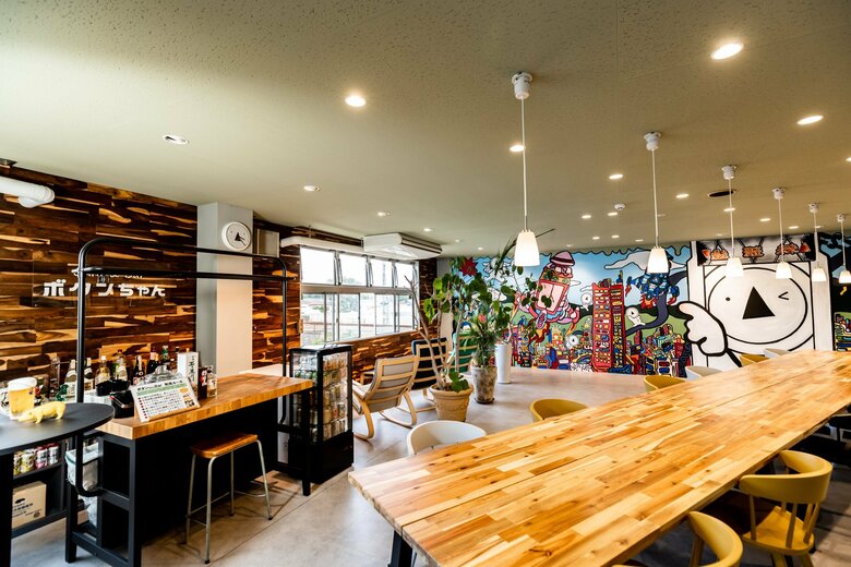 お食事＆休憩スペースの「ボタンちゃんカフェ」