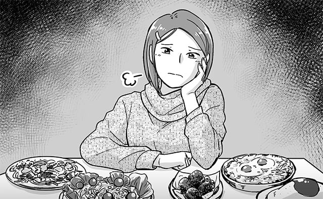 料理を作っても悩みが深い妻