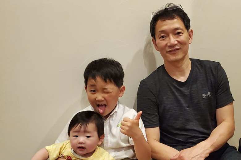 堀地常務とお子さん