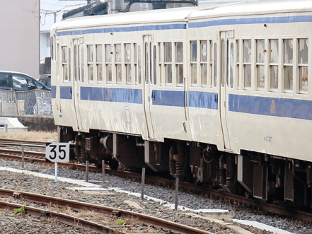 ▲速度を35㎞に制限することを示す「速度制限標識」