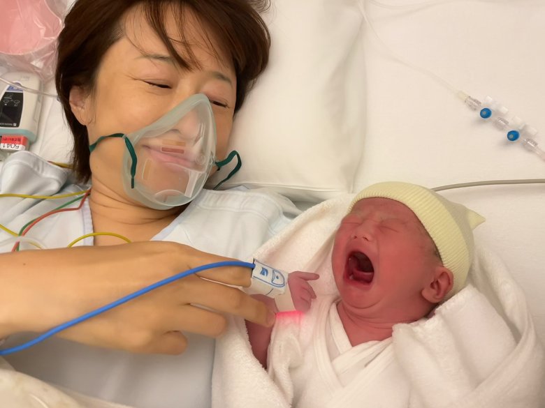 アゲアゲで（？）無事出産