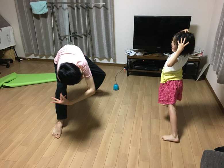 全力にらめっこ