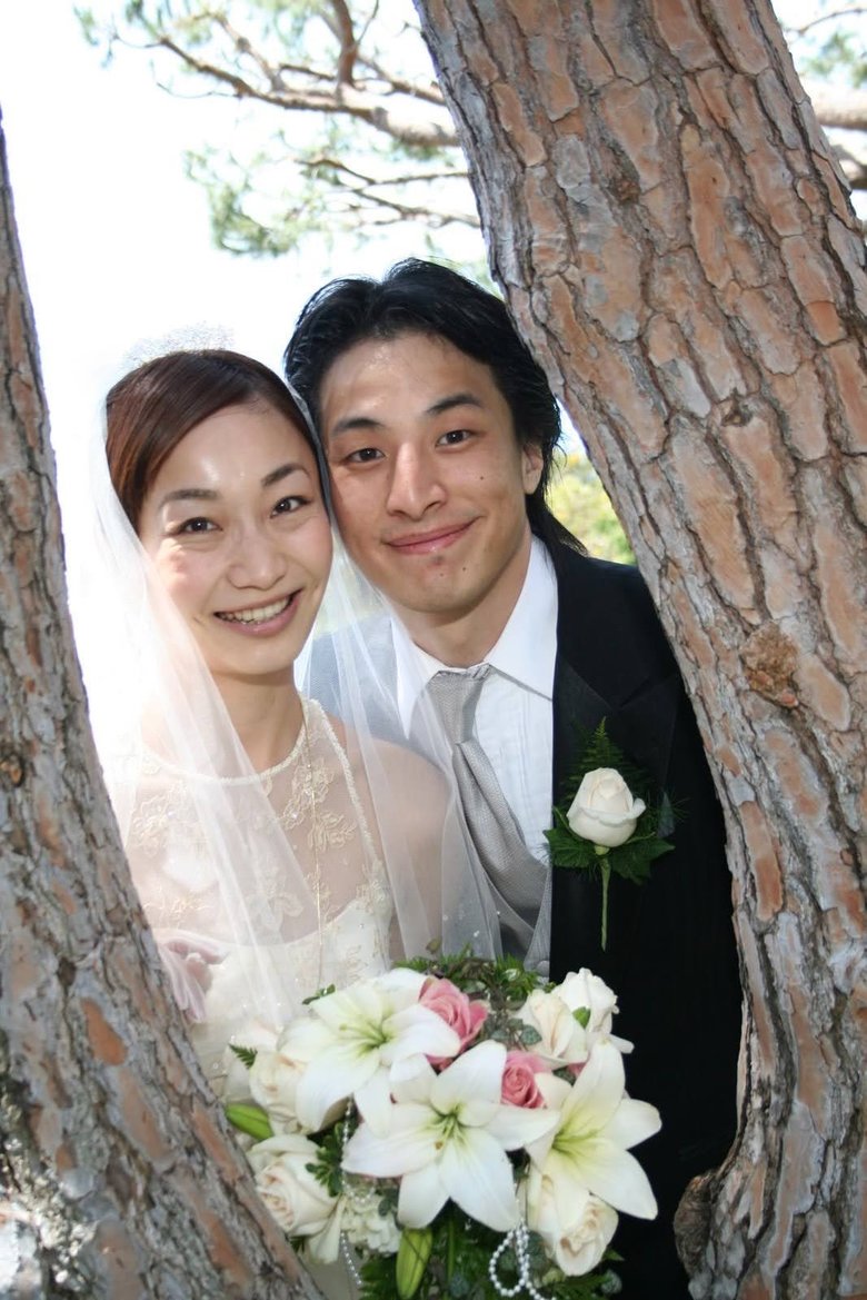 西村ひろゆきさんとゆかさんの結婚式の様子
