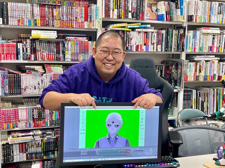 岡本さんがゼミ学生に依頼して制作した『ゾンビ先生』のアバター