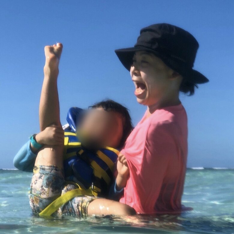 子どもと海へ。体力的には大変だけど楽しい！