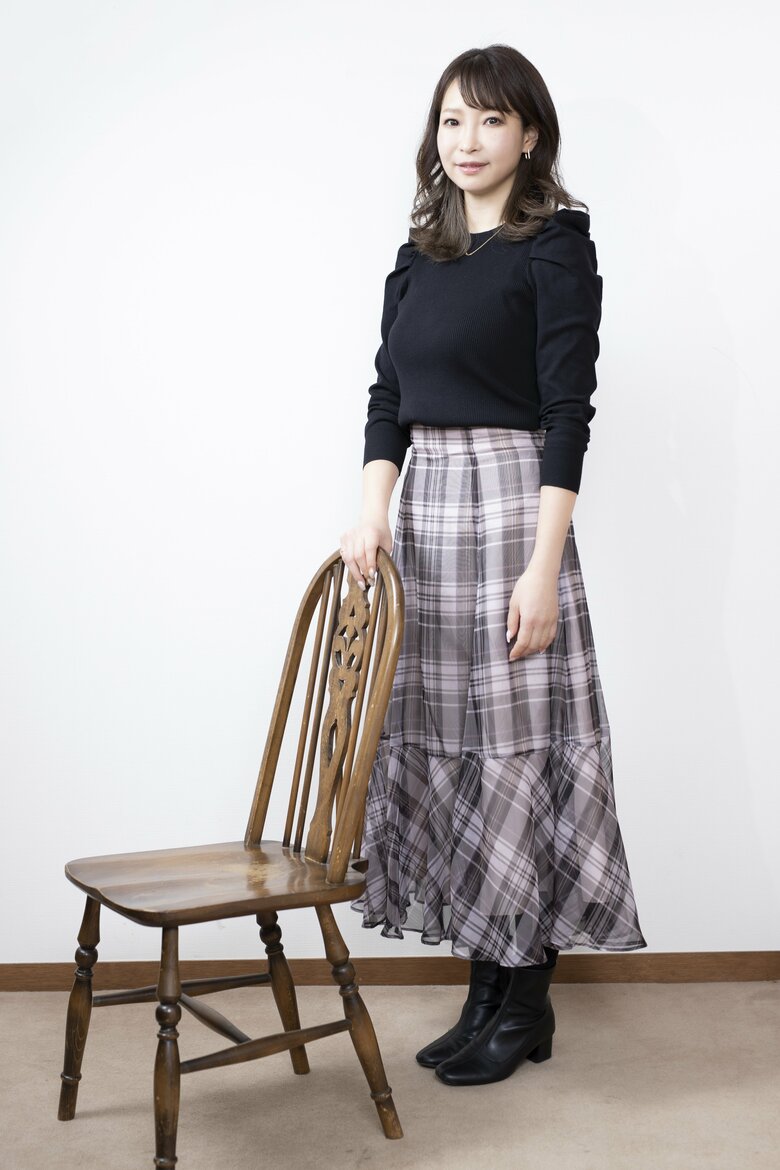 スラリと長身の中川和代さん