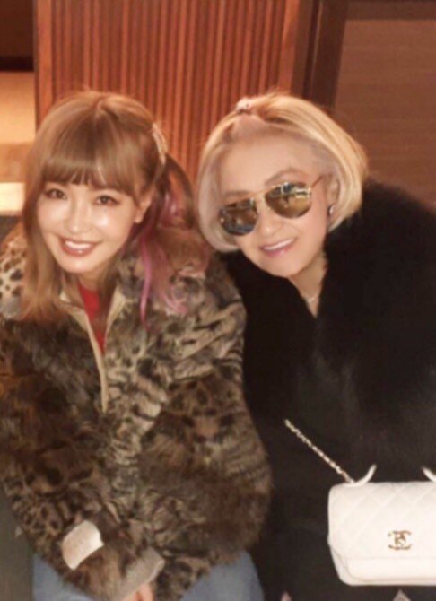 娘の理沙さんとファーでリンクコーデ