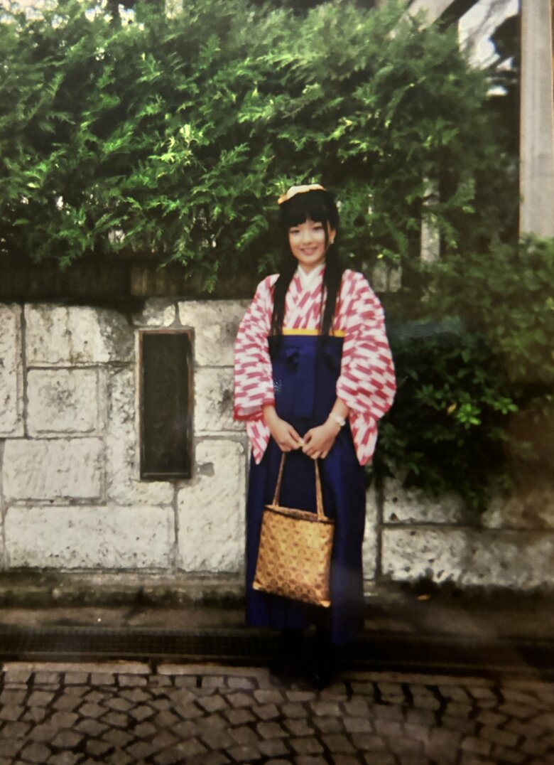 短大の卒業式。「素敵な友達に恵まれたことが財産です」