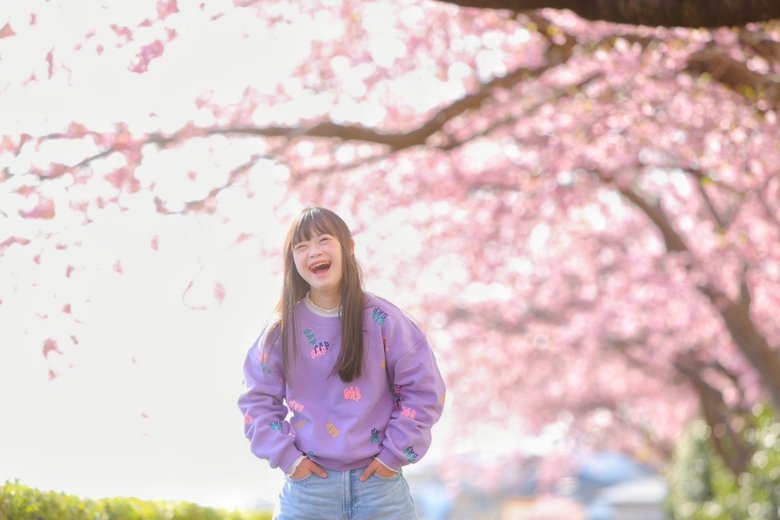 GAPからギフトされた服を着て撮影