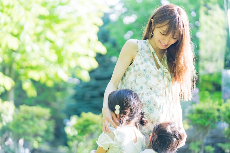 紺野あさ美さんと子どもたち