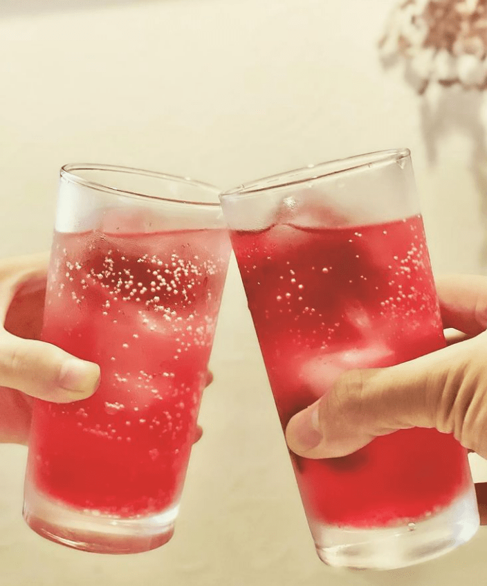 妻とノンアルコールで乾杯