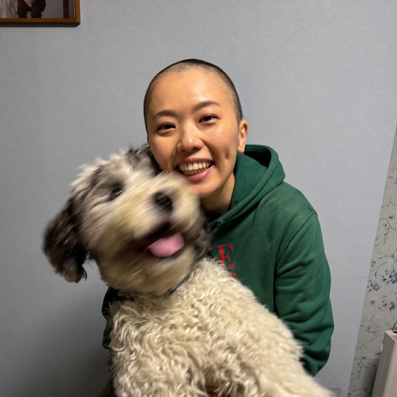 かわいい愛犬も徳留さんの大きな支えになった