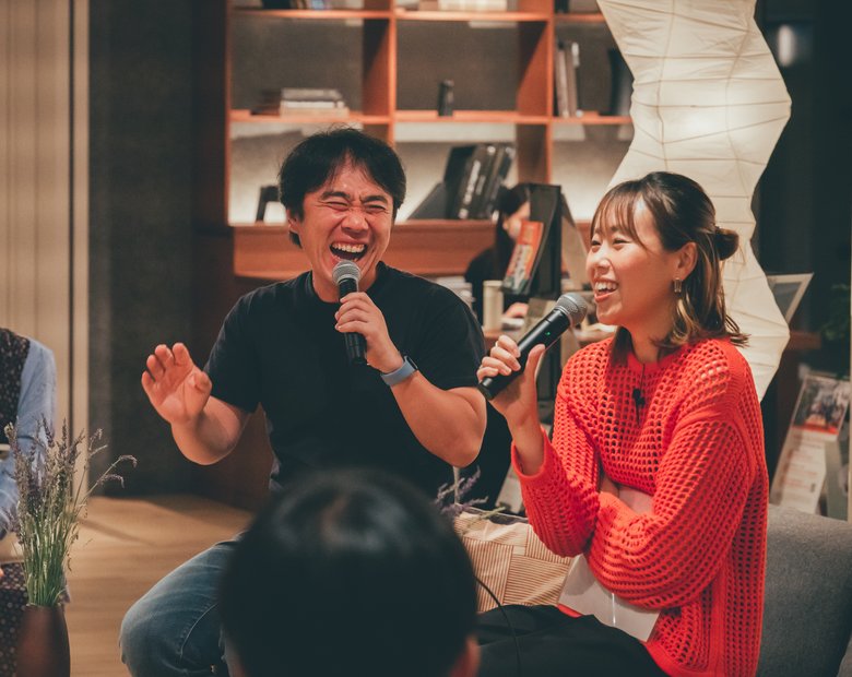 2022年、渡米前に坪田信貴氏と行ったトークイベント