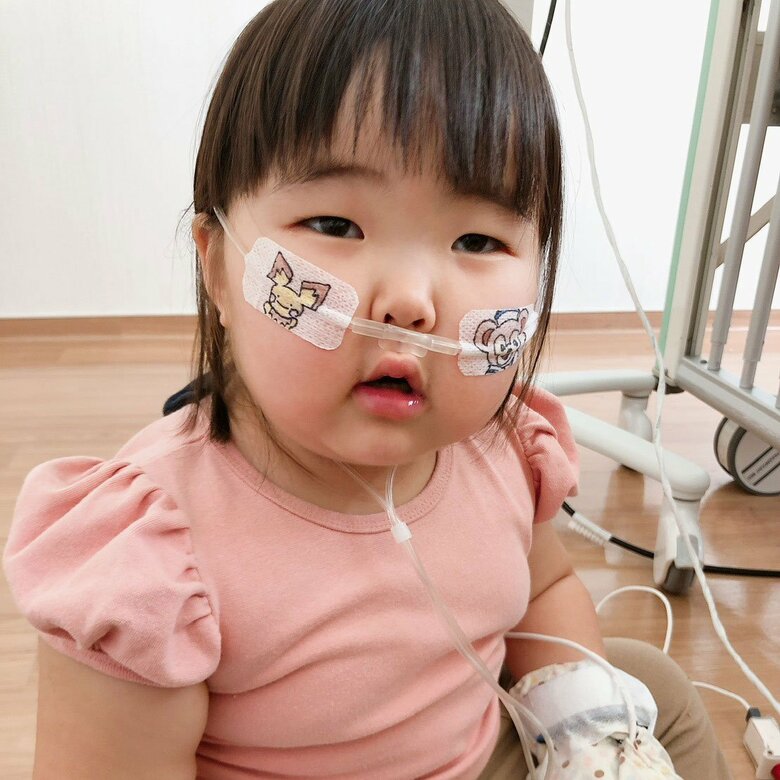 3歳の誕生日を自宅で迎えるも、呼吸状態が悪く翌日に緊急入院した