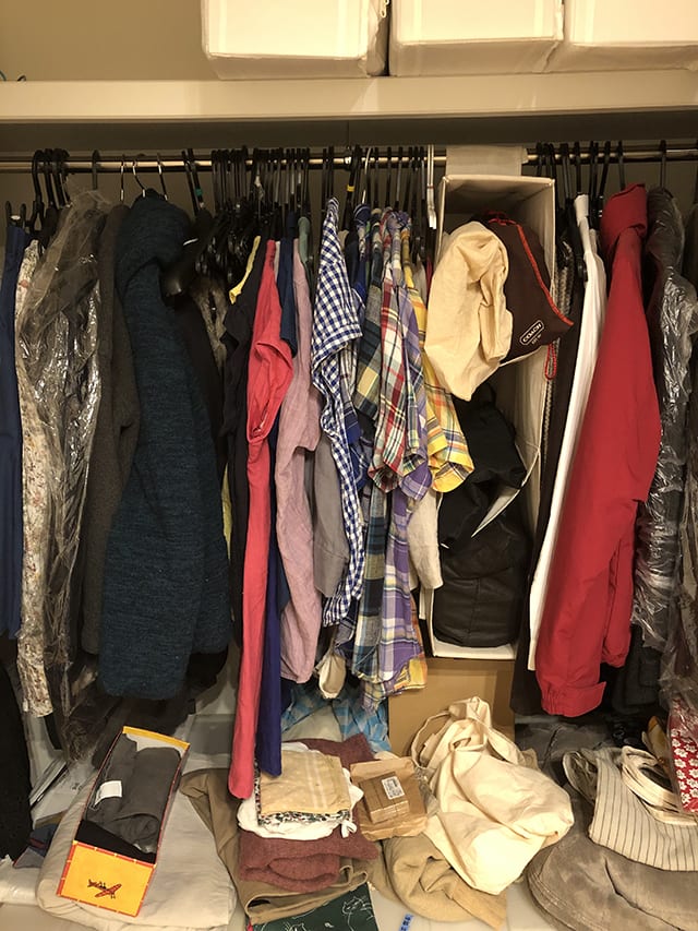 モノの量が多かった頃のクローゼット