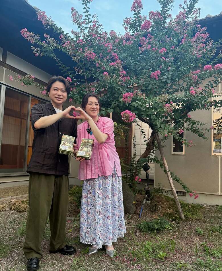 群馬にてロケの間に夫の川谷修士さんと