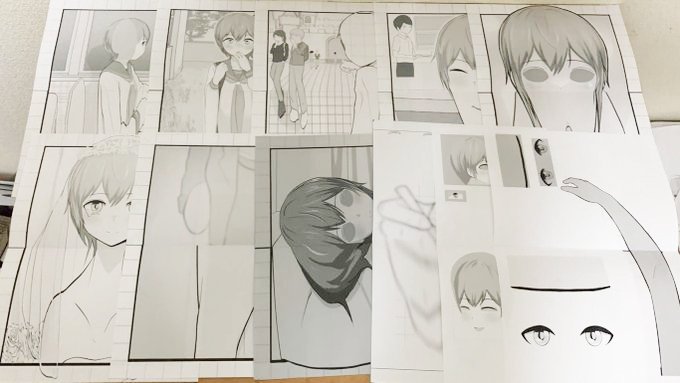 『愛する日々』制作途中