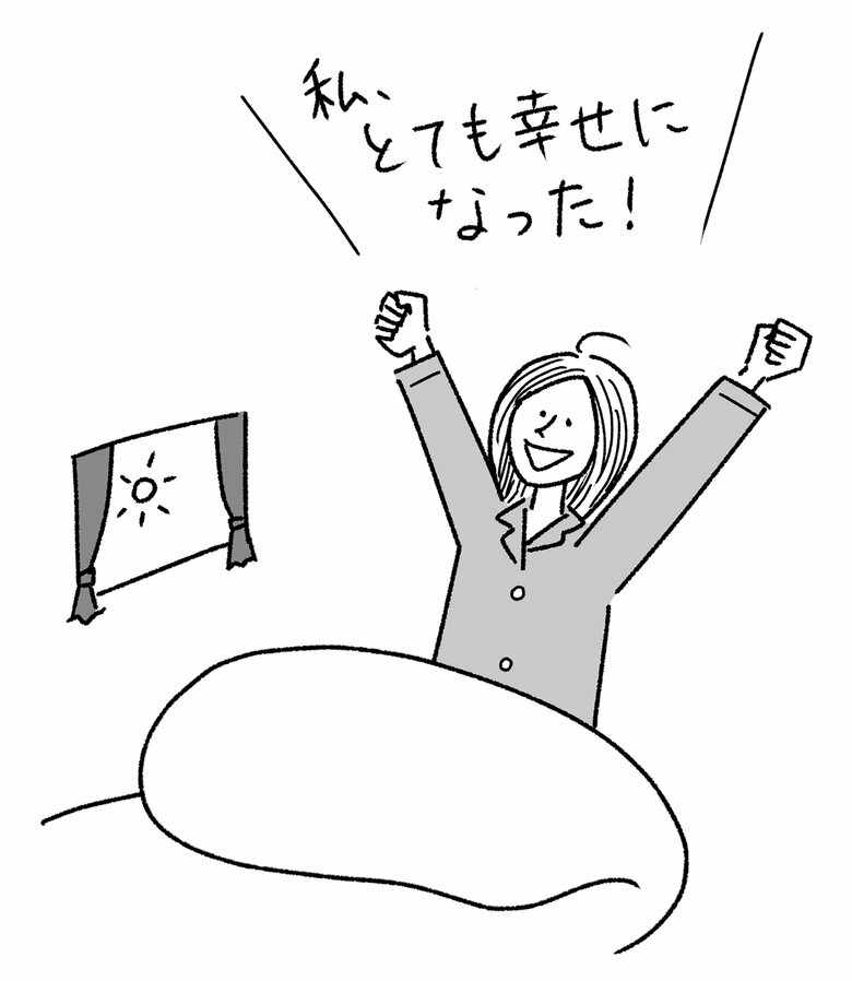 朝起きたら、前夜に命令したことがすでに現実化していると断定する「断定暗示法」