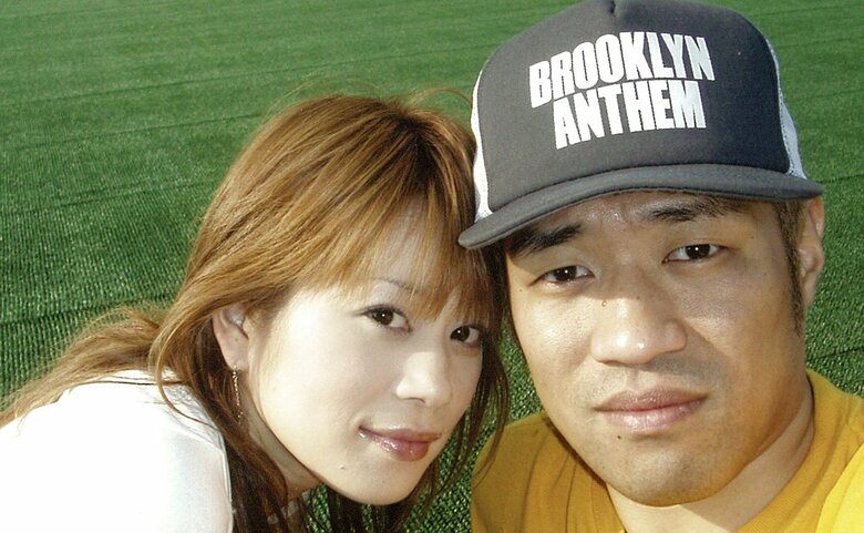 はなわさんと奥さんの若かりしころのツーショット