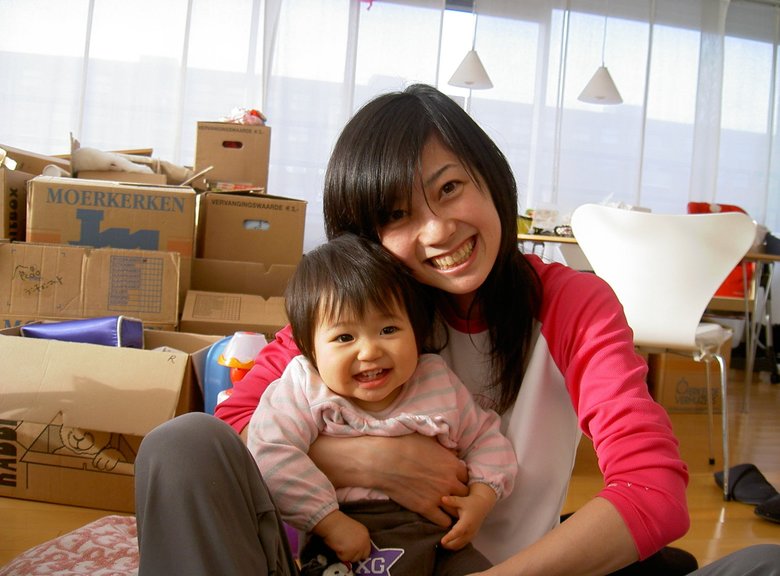 小野千恵子とお子さん