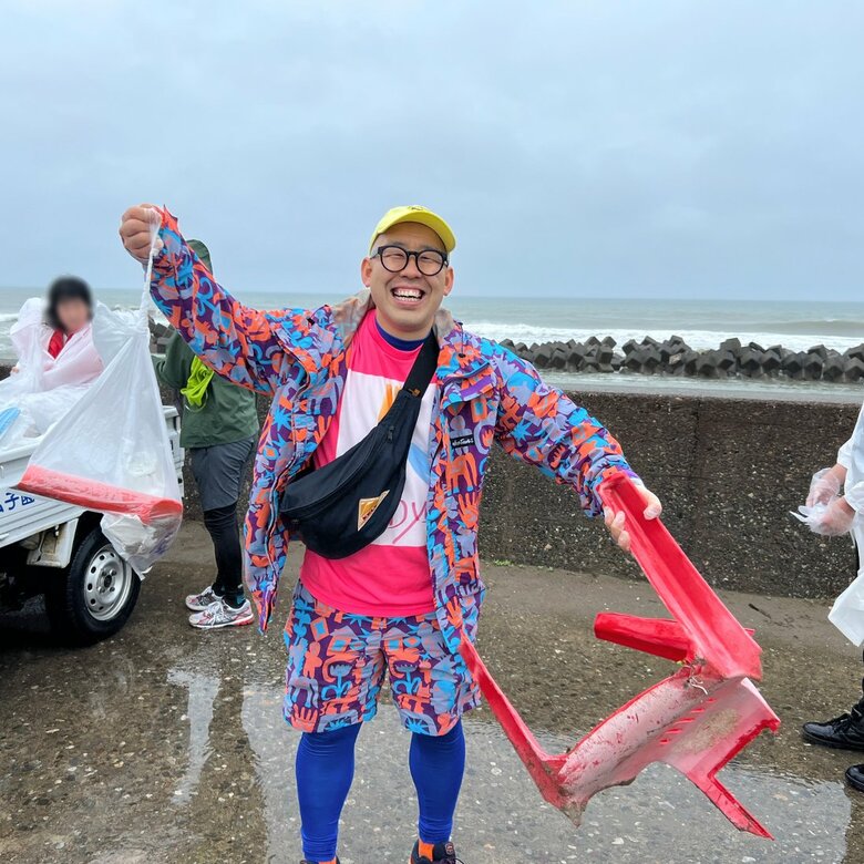 富山の海でゴミ拾いイベントに参加