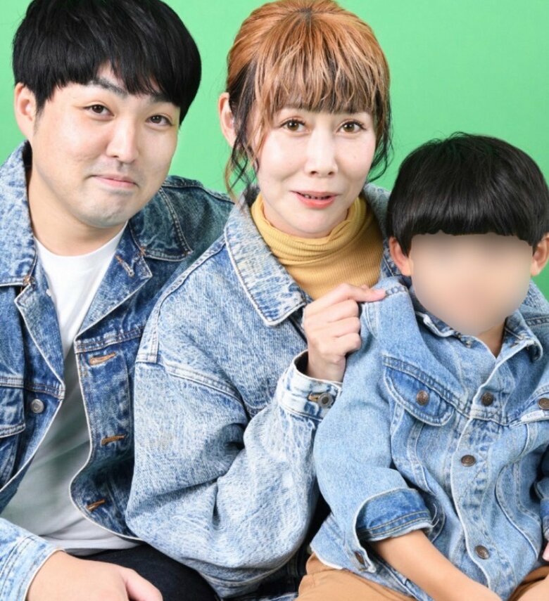 2017年に結婚した夫、笑福亭茶光さんと現在8歳の長男