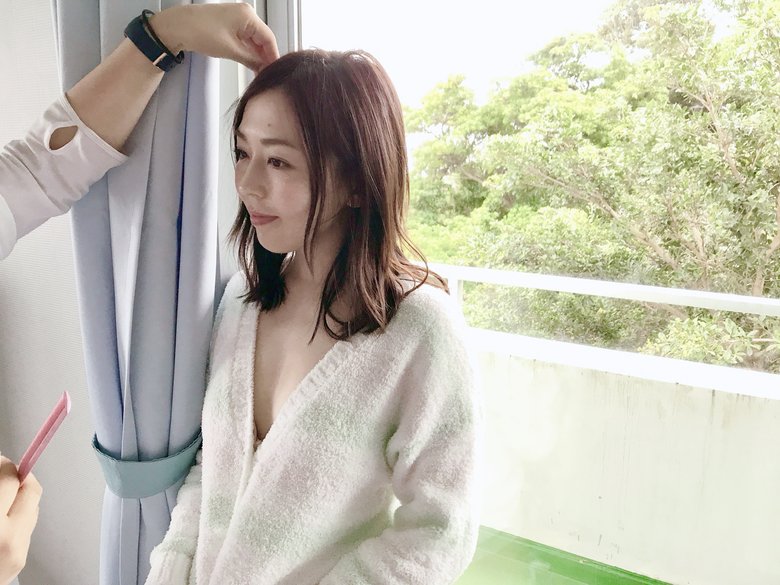 グラビア撮影オフショット