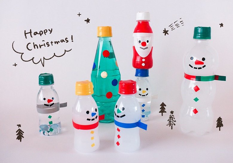 ペットボトルで作るクリスマスの手作りおもちゃ
