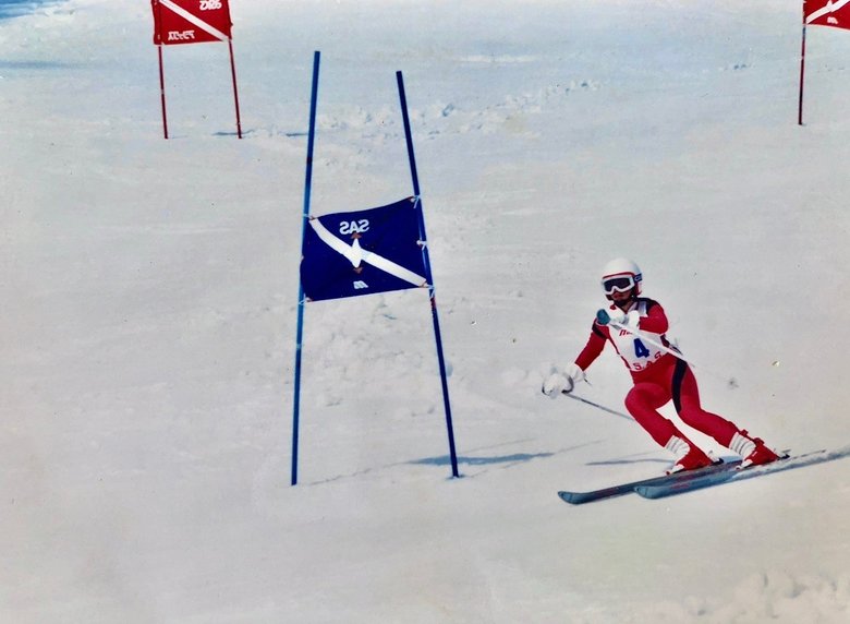 アルペンスキー選手として大会に出場していた頃