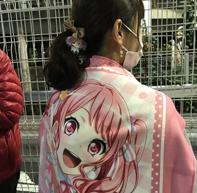 「バンドリ！ ガールズバンドパーティ！」のライブに参戦した際のまいかさん