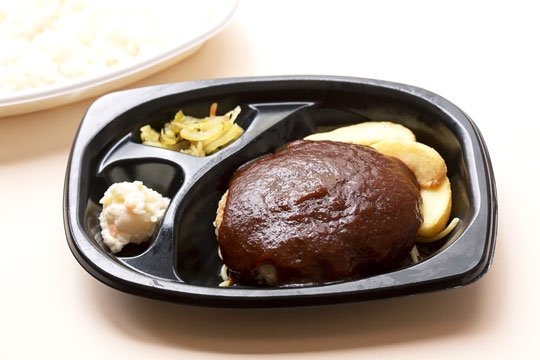 ほっともっとお弁当ランキング3位「デミグラスハンバーグステーキ弁当」