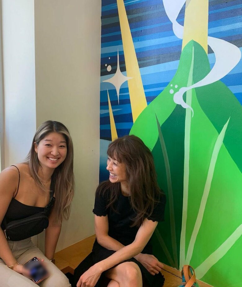 三女さんとカフェにて