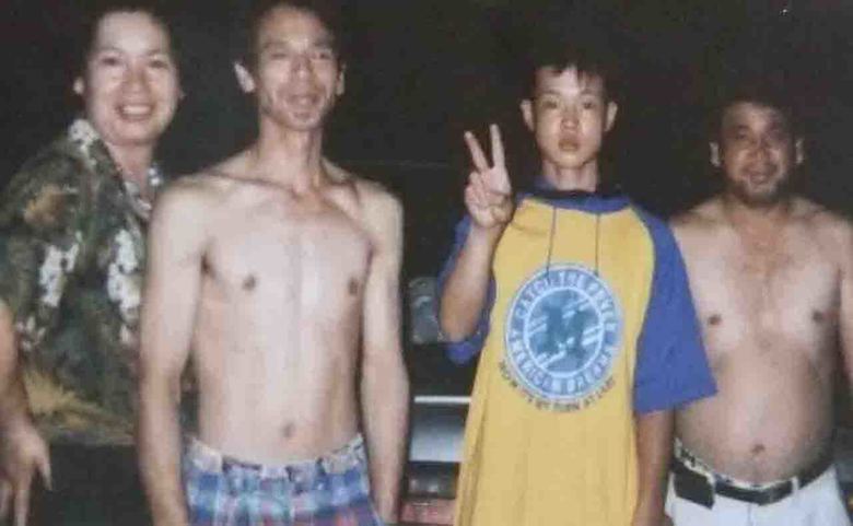 左から父の姉、父のカーボ、清人さん、父の弟・のり兄ちゃん