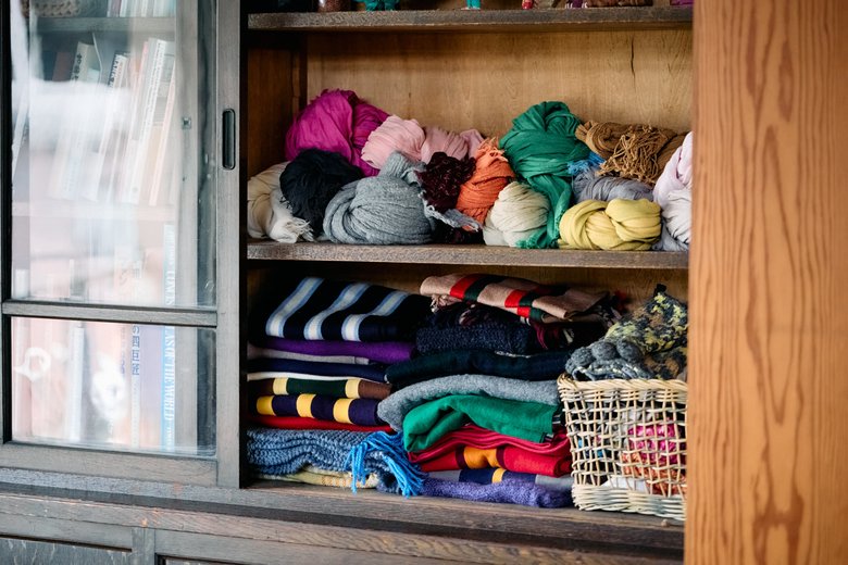 田中ナオミさん宅の収納棚