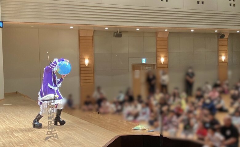 「もはや代名詞」福島で地球儀ネタを披露するゴー☆ジャスさん