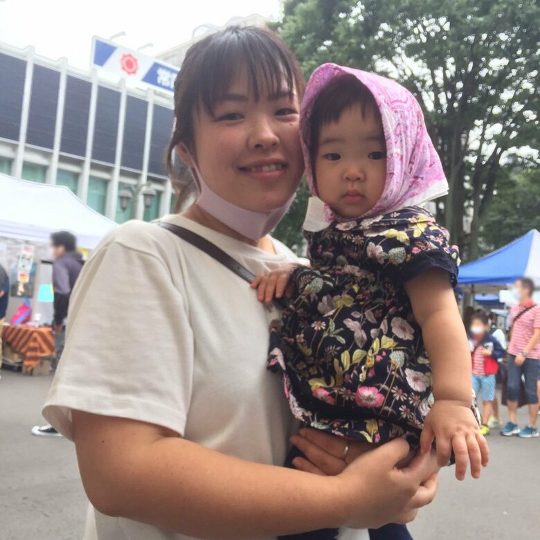 1歳ごろ、お祭りにお出かけ