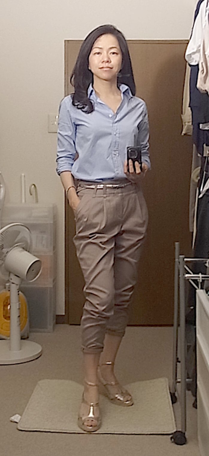 39歳。骨格診断をもとにクール系の格好をしていた