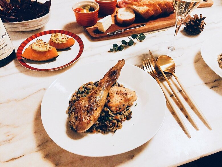 クリスマスだけは張り切ってごちそうを作るのだそう