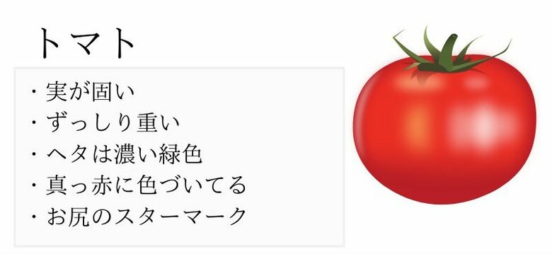 おいしいトマトの見分け方