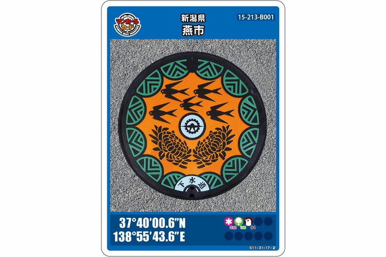 新潟県燕市のマンホールカード