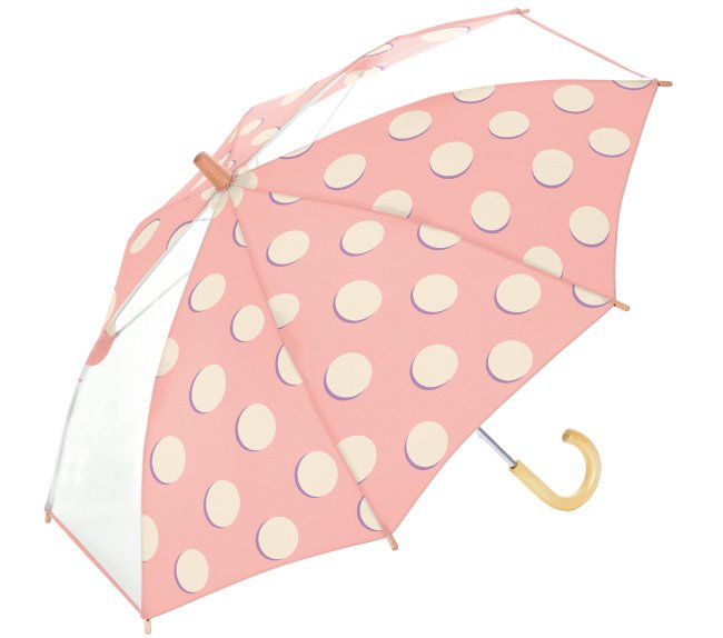 ▲w.p.c キッズアンブレラ（MOON DOTS PINK）1944円／ワールドパーティー